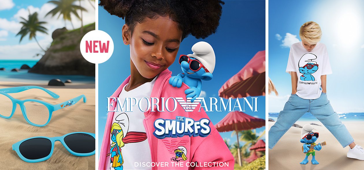 The sun is smurfing at the door with the new SMURFS x EMPORIO ARMANI collection