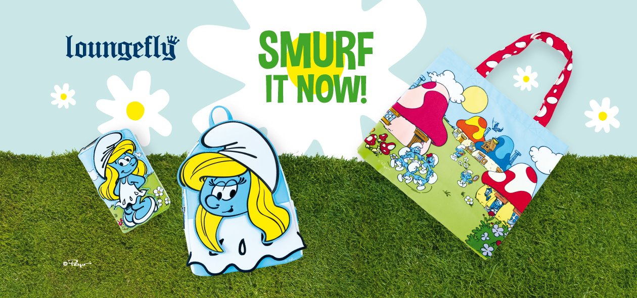 Have a wonderfully Smurfy day with Loungefly x The Smurfs!