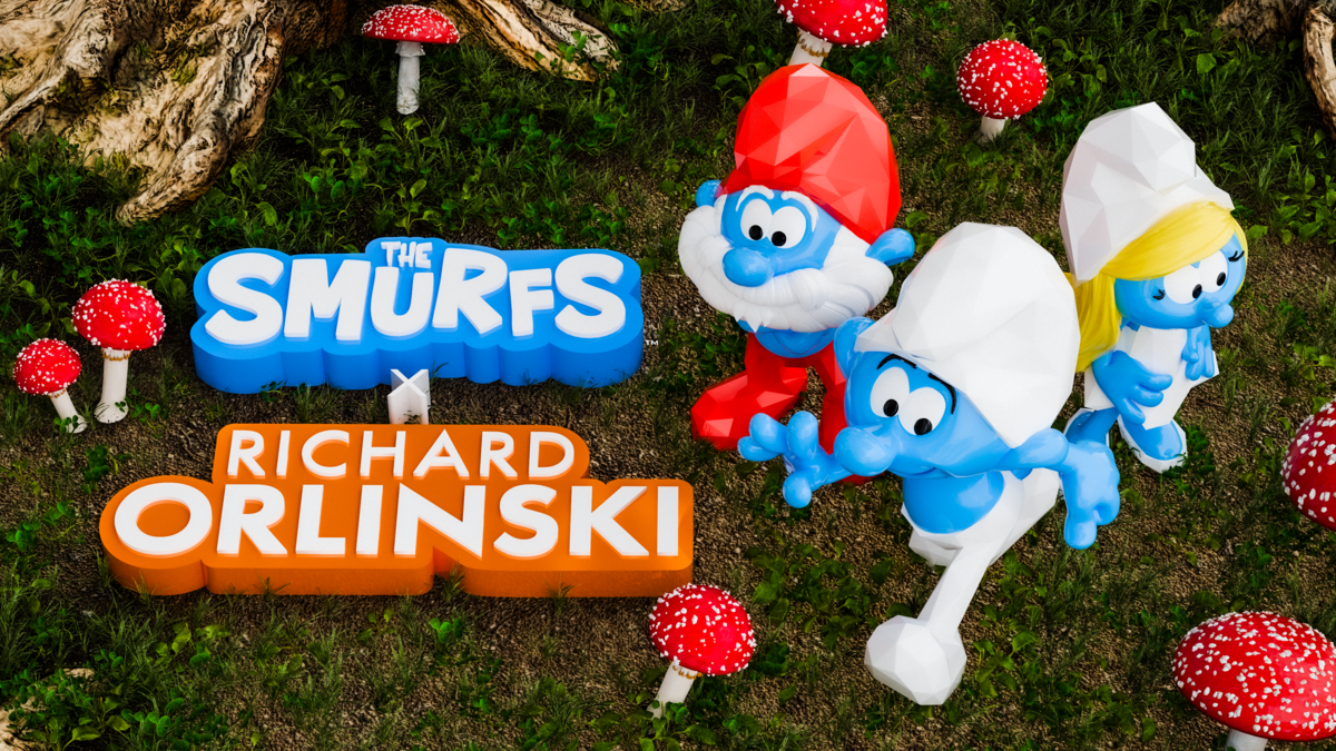 The Smurfs X Richard Orlinski