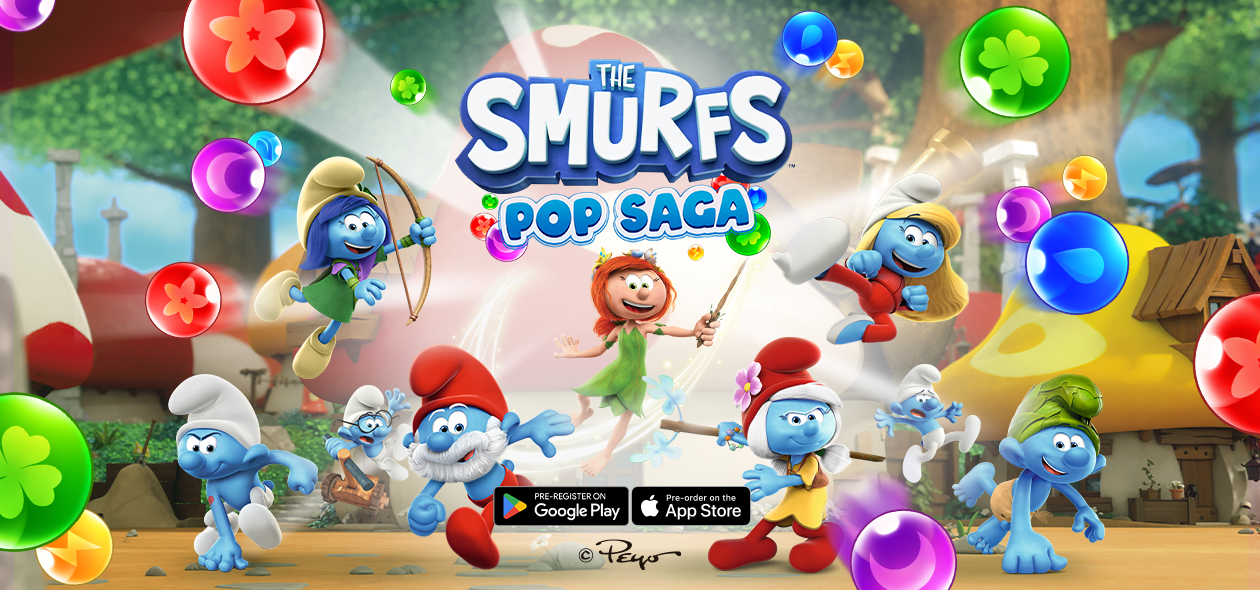 Os Smurfs: Bubble Shooter na App Store