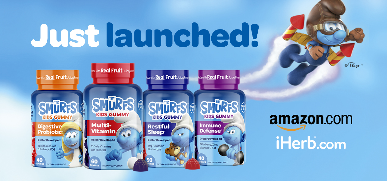 New Smurfs kids vitamin gummies