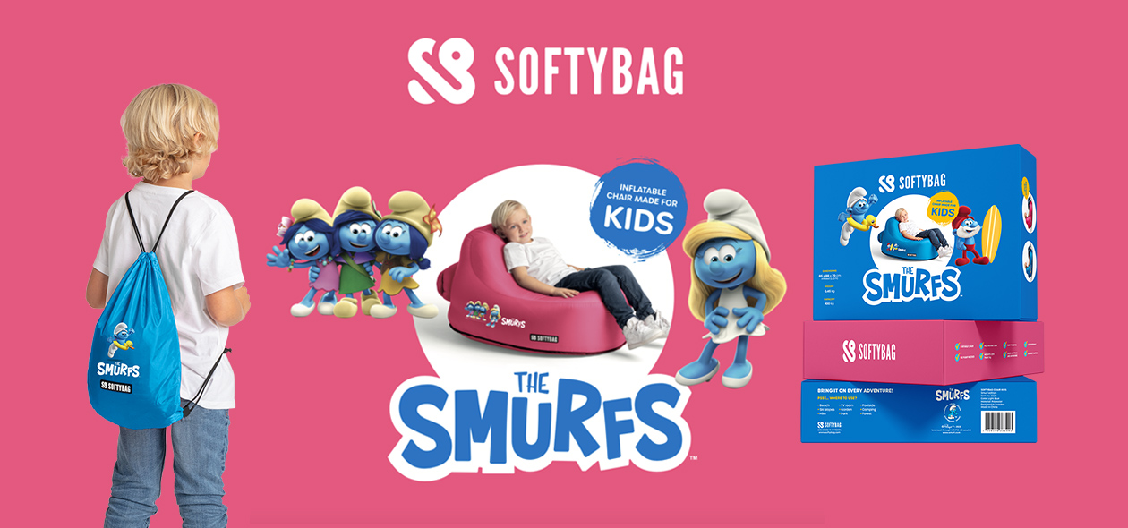 Smurfy inflatable chairs made for kids