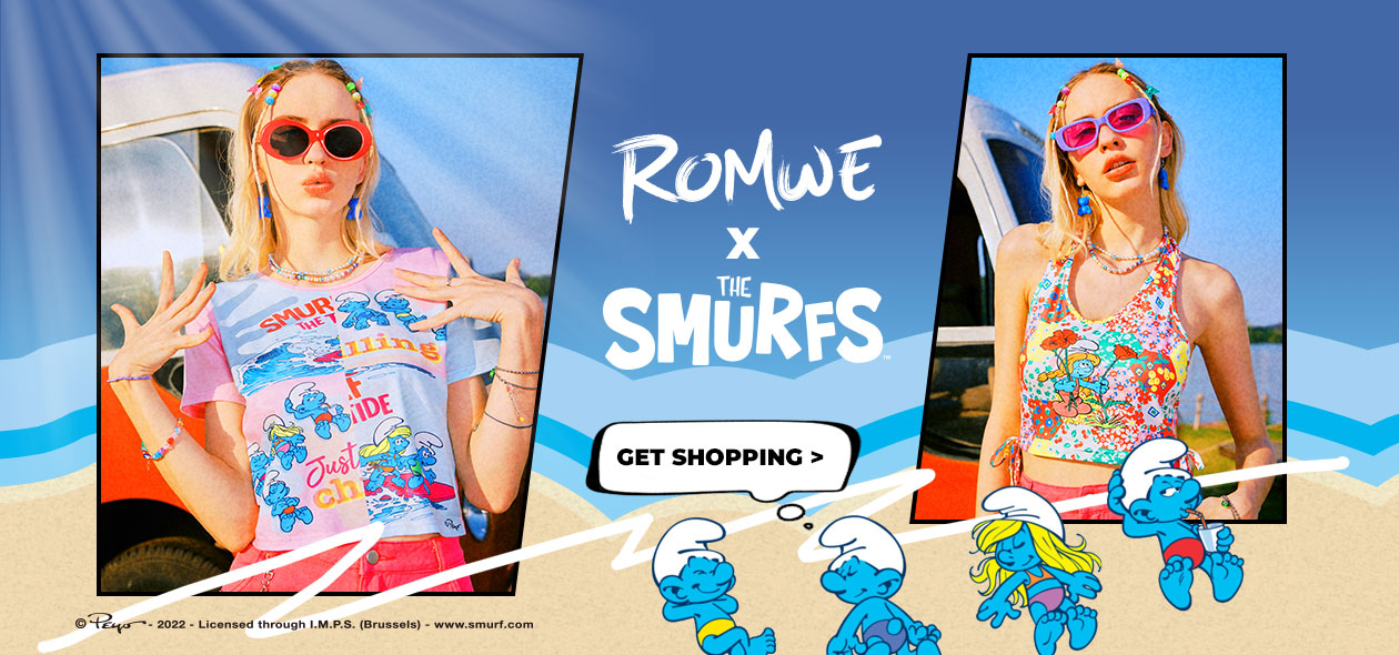 Smurfy summer vibes with RomWe x The Smurfs