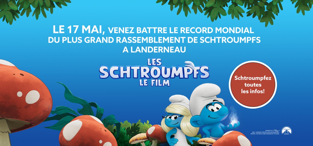 LANDERNEAU REPART À L’ASSAUT DU RECORD MONDIAL DES SCHTROUMPFS !