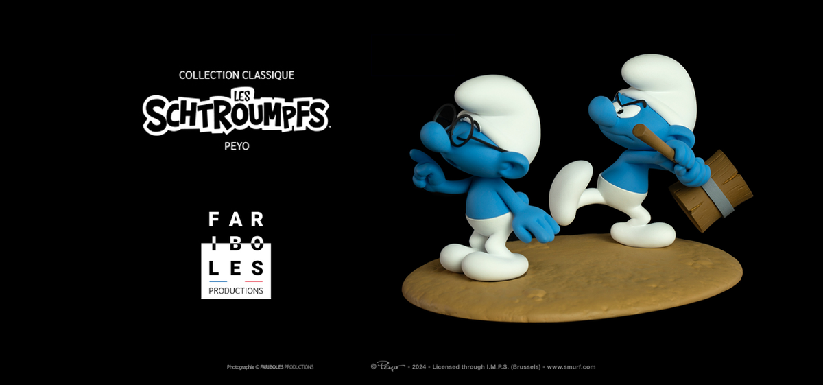 Fariboles Productions presents : Stunning Smurf with glasses!