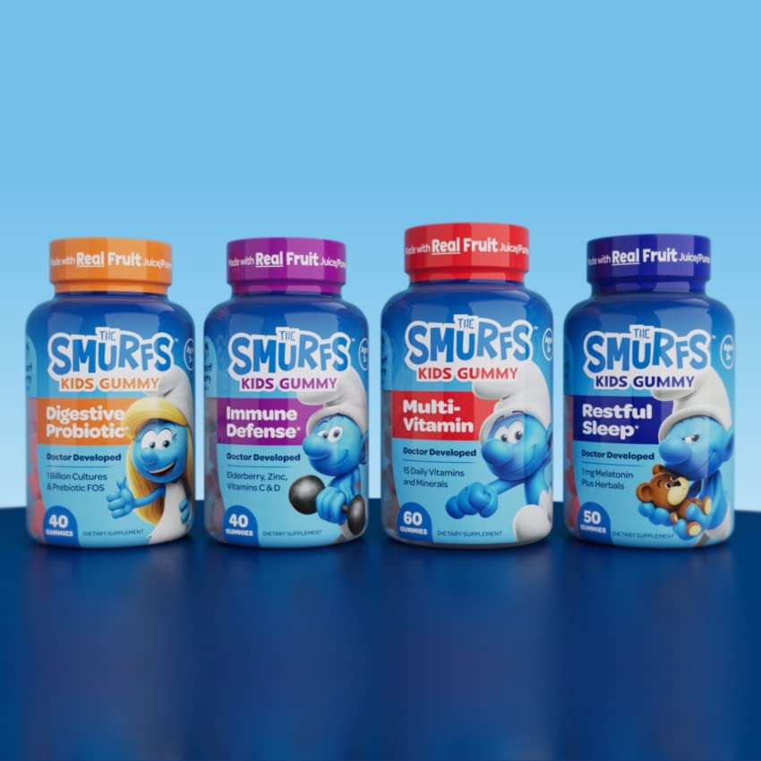 New Smurfs kids vitamin gummies 