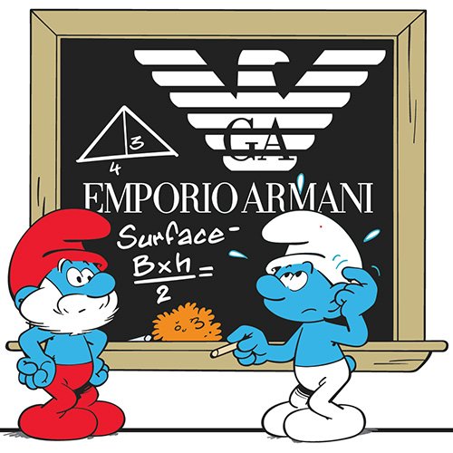 The Smurfs meet Emporio Armani