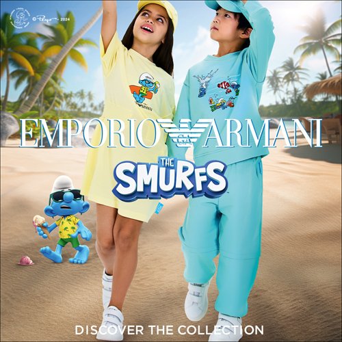 The sun is smurfing at the door with the new SMURFS x EMPORIO ARMANI collection