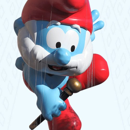 Papa Smurf Giant Baloon in Macy's Thanksgiving Day Parade